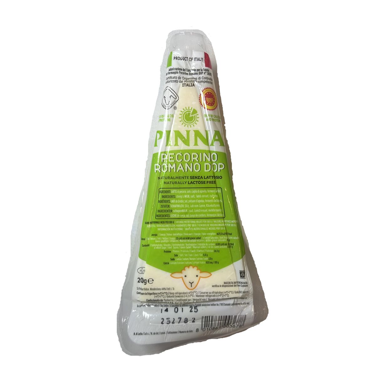 Pinna Clavo Pecorino Romano D.O.P. 200g - Queso artesano italiano de ...