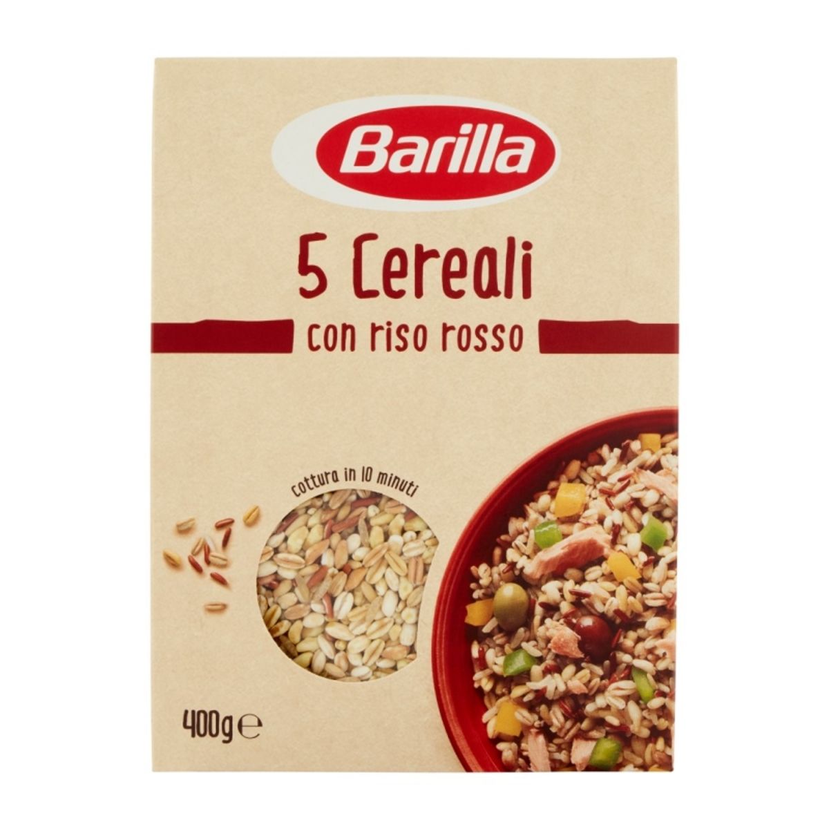 Barilla 5 Cereals with Red Rice 400g - Nutritious Pasta for a ...